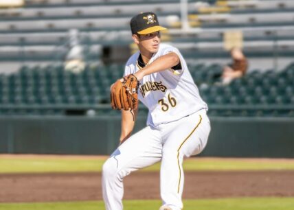 Pirates' prospect Thomas Harrington: photo courtesy of Pittsburgh Pirates.