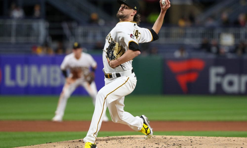 Pittsburgh Pirates starting pitcher JT Brubaker delivers during